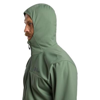 Jack wolfskin Feldberg Hoody Softshell Jas Heren Eucalyptus XL Jack wolfskin Feldberg Hoody Softshell Jas Heren Eucalyptus XL