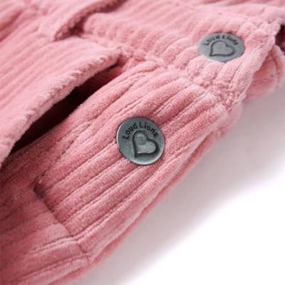 Kindertuinjurk 104 ribfluweel lichtroze