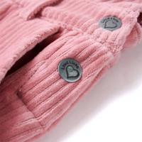 Kindertuinjurk 104 ribfluweel lichtroze - thumbnail