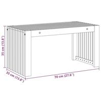 Salontafel Bruin 70 x 35 x 35 cm Massief acaciahout - thumbnail