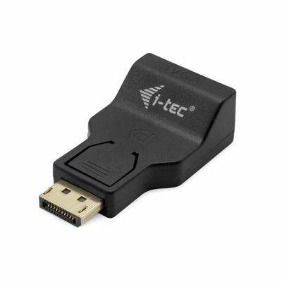 i-tec DP2VGAADA DisplayPort Adapter [1x DisplayPort stekker - 1x VGA-bus] Meerdere kleuren 0 mm