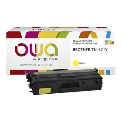 Toner OWA alternatief tbv Brother TN-421Y geel