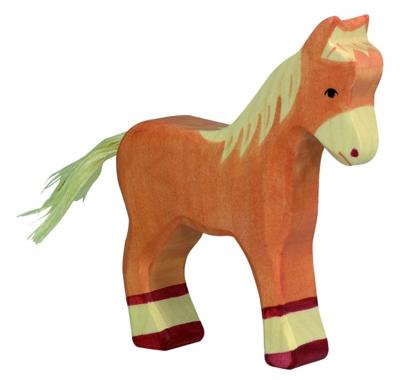 Holztiger houten veulen lichtbruin