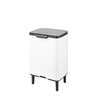Brabantia Bo hi afvalemmer 12 liter met kunststof binnenemmer white