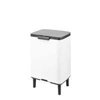 Brabantia Bo hi afvalemmer 12 liter met kunststof binnenemmer white - thumbnail