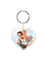 Deknudt Hartvormige sleutelhanger met foto in kunststof S66GA3 - thumbnail