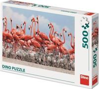 DinoToys Dino puzzel - flamingos - 500 stukjes - thumbnail