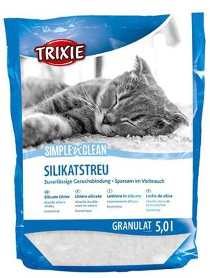 TRIXIE SIMPLE'N'CLEAN GRANULAAT SILICAATSTROOISEL 10X5 LTR