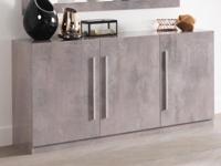 Dressoir GRENADE 3 deuren hoogglans marmer - thumbnail
