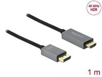 Delock 85928 Actieve DisplayPort 1.4 naar HDMI-kabel 4K 60 Hz (HDR) 1 m - thumbnail