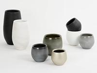 Mica Decorations Douro Bloempot - H18 x Ø20 cm - Mat - Zwart - thumbnail