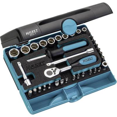 HAZET Dopsleutelset 853-1 | 1/4 inch (6,3 mm) zeskant massief, 1/4 inch (6,3 mm) vierkant hol | Buiten-zeskant-tractieprofiel, Binnen-zeskant-profiel, HAZET Dopsleutelset 853-1 | 1/4 inch (6,3 mm) zeskant massief, 1/4 inch (6,3 mm) vierkant hol | Buiten-zeskant-tractieprofiel, Binnen-zeskant-profiel,