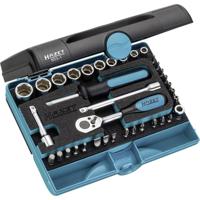HAZET Dopsleutelset 853-1 | 1/4 inch (6,3 mm) zeskant massief, 1/4 inch (6,3 mm) vierkant hol | Buiten-zeskant-tractieprofiel, Binnen-zeskant-profiel, - thumbnail