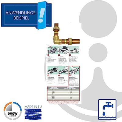 Bonfix knelkoppeling - Eindkoppeling - 12 mm - Messing