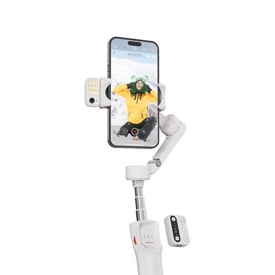 Hohem V3 WTH Gimbal elektrisch 1/4 inch Wit Bluetooth, Geïntegreerde accu, Geïntegreerd statief, Incl. smartphonehouder Belastbaar tot 300 g
