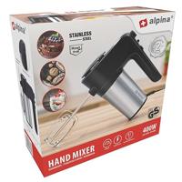 Alpina Switzerland 871125247348 Handmixer 400 W Zilver, Zwart - thumbnail