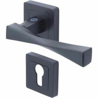 Deurklink Yale YPP7-V-PE Verona Zwart Aluminium - thumbnail