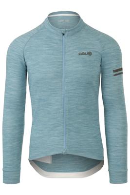 Merino Fietsshirt Lange Mouwen Performance Liberty Blue Heren