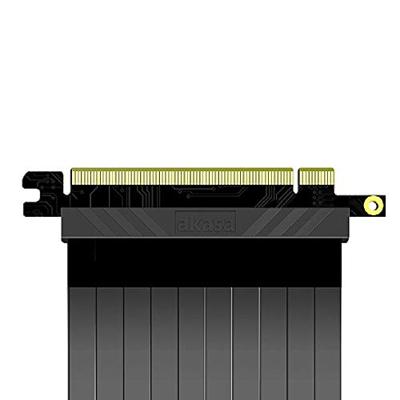 Akasa RISER BLACK XL, Premium PCIe 3.0 x 16 Riser cable,100CM 180° PCIe 3.0 x16 Female 180° PCIe 3 Akasa RISER BLACK XL, Premium PCIe 3.0 x 16 Riser cable,100CM 180° PCIe 3.0 x16 Female 180° PCIe 3