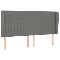 Boxspring met matras stof donkergrijs 200x200 cm - thumbnail