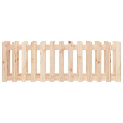 Plantenbak verhoogd met hekontwerp 150x50x50 cm grenenhout Plantenbak verhoogd met hekontwerp 150x50x50 cm grenenhout