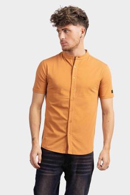 AB Lifestyle Button Up Short-Sleeve Polo Heren Oranje - Maat XL - Kleur: Oranje | Soccerfanshop AB Lifestyle Button Up Short-Sleeve Polo Heren Oranje - Maat XL - Kleur: Oranje | Soccerfanshop