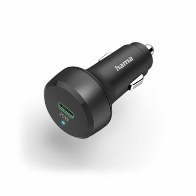 Hama Auto-Oplader, Power Delivery (PD)/Qualcomm, 20W Oplader Zwart