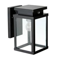 Jersey Muurlamp Bewegingssensor Zwart met LED - thumbnail