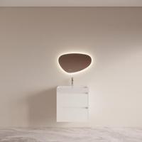 Badmeubelset BWS Riga met Lako Wastafel Wit 60 cm Mat Wit - thumbnail