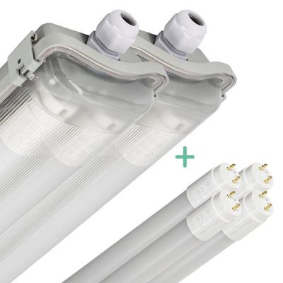 2 PACK - LED's Light LED TL dubbel armatuur 150 cm - Compleet met 2 LED TL buizen 150 cm - 5760lm