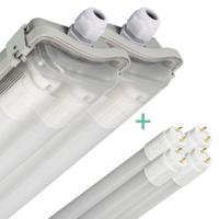 2 PACK - LED's Light LED TL dubbel armatuur 150 cm - Compleet met 2 LED TL buizen 150 cm - 5760lm - thumbnail