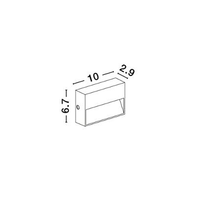 Lyora Strakke wandlampVision antraciet - 9492690