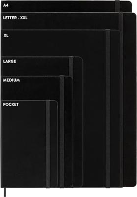 Moleskine notitieboek, ft 19 x 25 cm, puntraster, harde cover, 192 blad, zwart