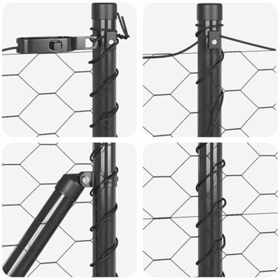 VidaXL Afrasteringspaal grijs 25 x 0,5 m (50 mm gaas) staal VidaXL Afrasteringspaal grijs 25 x 0,5 m (50 mm gaas) staal