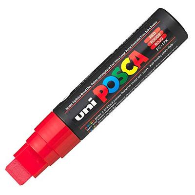 Paintmarker uni posca pc17k eb rechthoek rood