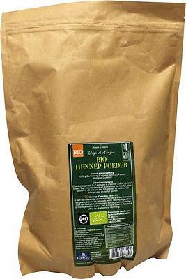 Hanoju Bio hennep poeder paper bag 1 Kilogram