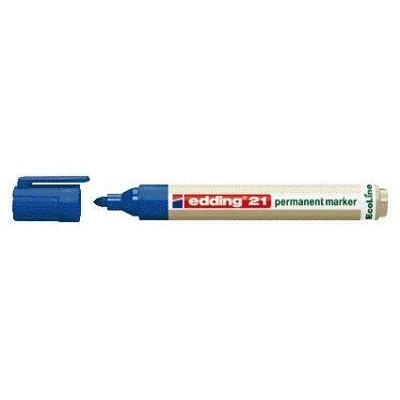 Viltstift edding 21 EcoLine rond blauw 1.5-3mm | 10 stuks