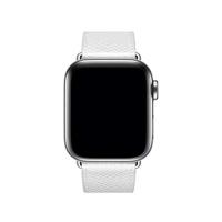 Lederen bandje - Wit - Geschikt voor Apple Watch 44mm / 45mm / 46mm / 49mm - thumbnail