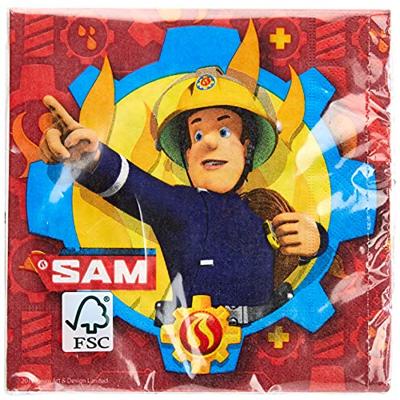 Amscan servetten Brandweerman Sam 33 cm 20 stuks multicolor Amscan servetten Brandweerman Sam 33 cm 20 stuks multicolor