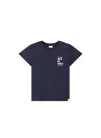 Kids Knitted Oval ALIX T-Shirt Dark Blue - thumbnail