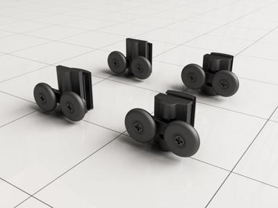 Wielenset BWS Voor Skyline Nisdeur/Cabine Wielenset BWS Voor Skyline Nisdeur/Cabine