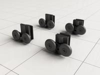 Wielenset BWS Voor Skyline Nisdeur/Cabine - thumbnail