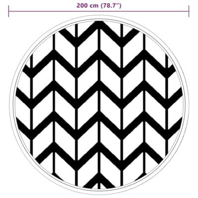 VidaXL Buitenkleed arakil ø 200 cm polypropeen grijs VidaXL Buitenkleed arakil ø 200 cm polypropeen grijs
