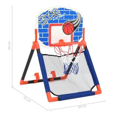 VidaXL Kinderbasketbalset multifunctioneel grond en muur