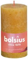 Bolsius rustiek stompkaars 130/68 oker - thumbnail