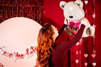Folieballon Valentijn Ombre Love Teddy Beer "I love you (56 cm) - thumbnail