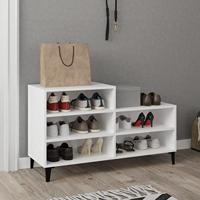 VidaXL Schoenenkast 102x36x60 cm bewerkt hout wit - thumbnail