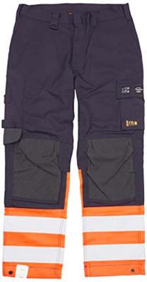 Blåkläder Multinorm inherent werkbroek 14881513 | Marineblauw/Oranje | Maat 62 - 7330509720462