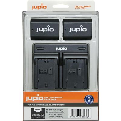 Jupio Value Pack: 2x Battery NP-FZ100 2040mAh + USB Dual Charger