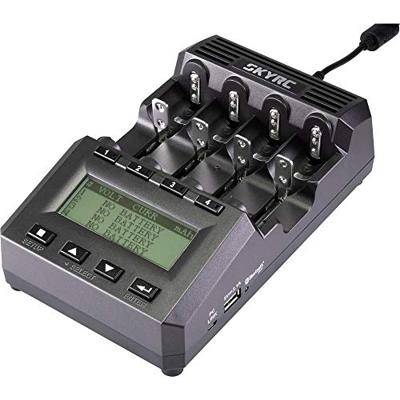 SKYRC MC3000 Ronde batterijlader Li-ION, LiFePO, Li-polymeer, NiCd, NiMH, NiZn, RAM 10440, 14500, 16340, 16650, 17500, 17670, 18490, 18500, 18650, 22650,